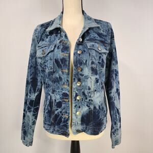 Helium Acid Wash Denim Jean Jacket Small